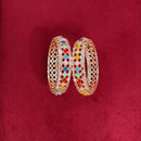 Pooja Bangles  Mirror And Pota Stone  Bangle Set