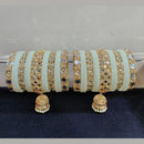 Pooja Bangles Gold Plated Kundan Stone Acrylic Bangles Set