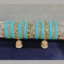 Pooja Bangles Gold Plated Kundan Stone Acrylic Bangles Set
