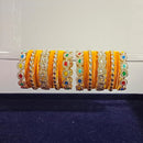 Pooja Bangles Gold Plated Kundan Stone Velvet Bangles Set
