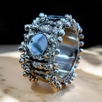 Pooja Bangles Oxidised Plated Mirror Openable Kada