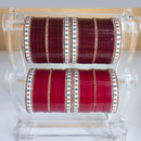Pooja Bangles Gold Plated Austrian Stone And Acrylic Bridal Chura