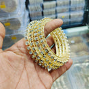 Pooja Bangles Gold Plated Austrian Stone Bangle Set