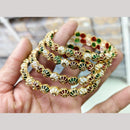 Pooja Bangles Gold Plated Austrian Stone Meenakari Bangles Set