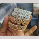 Pooja Bangles Gold And Silver Plated Bangles Set