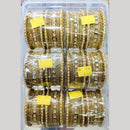 Pooja Bangles Gold Plated Crystal Stone Bangles Set