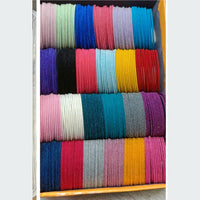 Pooja Bangles Multi Colors Velvet  Bangle Set