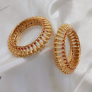 Pooja Bangles Gold Plated Pota Stone Bangles Set