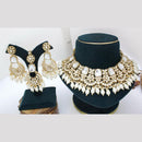 Pooja Bangles Gold Plated Kundan Stone And Beads Choker Necklace Set