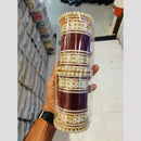 Pooja Bangles Gold Plated Kundan Stone Acrylic Bangles Set