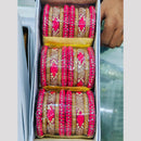 Pooja Bangles Gold Plated Austrian Stone Bangles Set