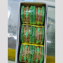 Pooja Bangles Gold Plated Austrian Stone Bangles Set