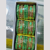 Pooja Bangles Gold Plated Austrian Stone Bangles Set