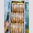 Pooja Bangles Gold Plated Austrian Stone Bangles Set