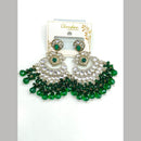 Pooja Bangles Gold Plated Kundan Stone And Pearl Dangler Earrings