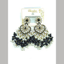 Pooja Bangles Gold Plated Kundan Stone And Pearl Dangler Earrings