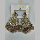 Pooja Bangles Gold Plated Kundan Stone And Pearl Dangler Earrings