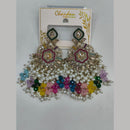 Pooja Bangles Gold Plated Kundan Stone And Pearl Dangler Earrings