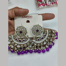 Pooja Bangles Gold Plated Kundan Stone And Pearl Dangler Earrings