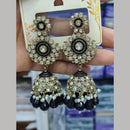 Pooja Bangles Gold Plated Kundan Stone And Pearl Jhumki Earrings