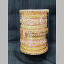 Pooja Bangles Gold Plated Mirror Acrylic Bangles Set