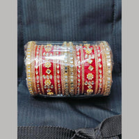 Pooja Bangles Gold Plated Mirror Acrylic Bangles Set