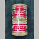 Pooja Bangles Gold Plated Kundan Stone Acrylic Bangles Set