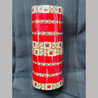 Pooja Bangles Gold Plated Kundan Stone Acrylic Bangles Set