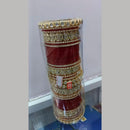 Pooja Bangles Gold Plated Kundan Stone Acrylic Bangles Set