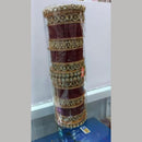 Pooja Bangles Gold Plated Kundan Stone Acrylic Bangles Set