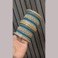 Pooja Bangles Gold Plated Kundan Stone Bangles Set