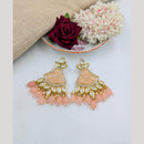 Pooja Bangles Gold Plated Kundan Stone And Beads Dangler Earrings