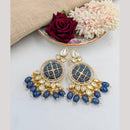 Pooja Bangles Gold Plated Kundan Stone And Beads Dangler Earrings