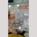 Pooja Bangles Silver Plated Crystal Stone And Pearl Bangles Set
