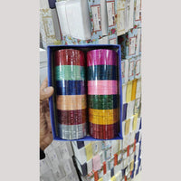 Pooja Bangles Multi Colors Metal Bangle Set