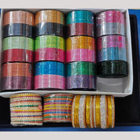 Pooja Bangles Multi Colors Metal Bangle Set