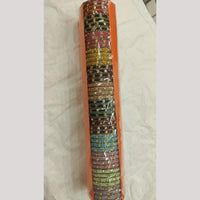 Pooja Bangles Multi Colors Crystal Stone Bangle Set