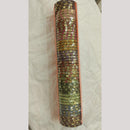 Pooja Bangles Multi Colors Crystal Stone Bangle Set