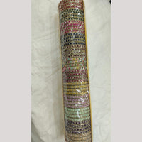Pooja Bangles Multi Colors Crystal Stone Bangle Set