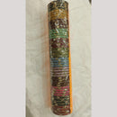 Pooja Bangles Multi Colors Crystal Stone Bangle Set