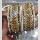 Pooja Bangles Gold Plated Austrian Stone Bangle Set