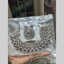 Pooja Bangles Silver Plated Austrian Stone Necklace Set