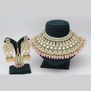Pooja Bangles Gold Plated Kundan Stone And Beads Choker Necklace Set