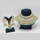 Pooja Bangles Gold Plated Kundan Stone And Beads Choker Necklace Set