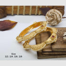 Pooja Bangles Gold Plated Pota Stone  And Pearl OpenableBangles Set
