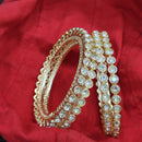 Pooja Bangles Gold Plated Austrian Stone Bangles Set