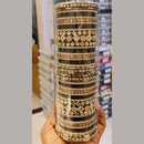 Pooja Bangles Gold Plated Mirror Acrylic Bangles Set