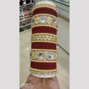Pooja Bangles Gold Plated Kundan And Austrian Bangles Set