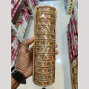Pooja Bangles Gold Plated Austrian Stone Bangles Set