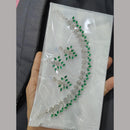 Pooja Bangles Ethnic Oxidised Crystal Stones Plated Necklace Set  (1 Pies Only)